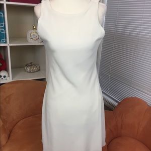 White short sheath dress